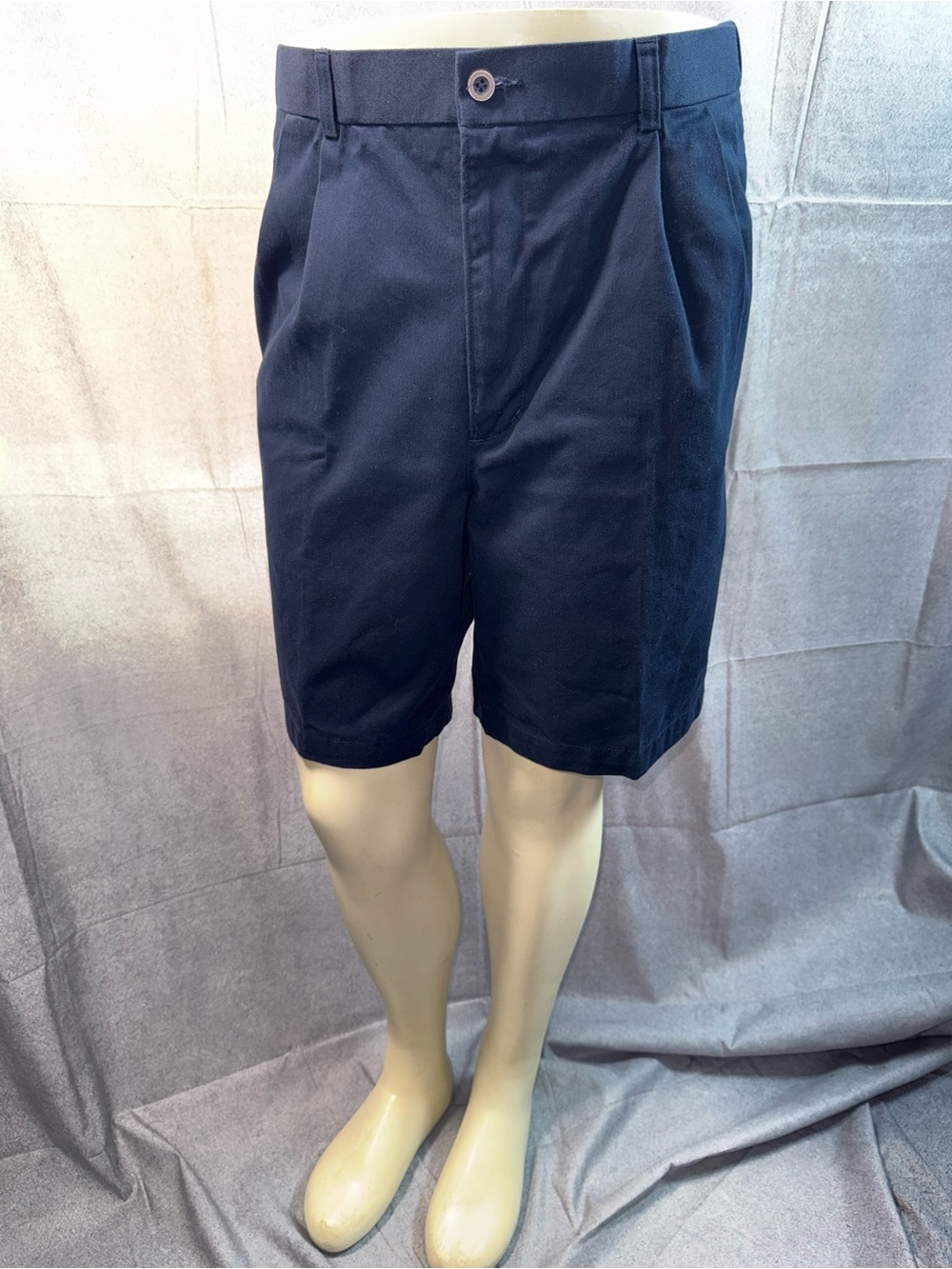 1875-Puritan Navy Flat-Front Men's Shorts